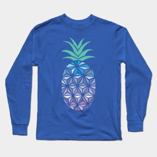 Spaceship Pineapple Long Sleeve T-Shirt